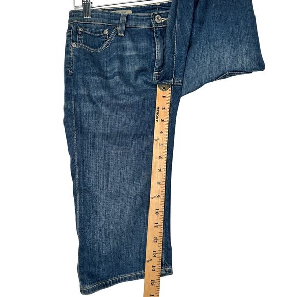 AG Adriano Goldschmied Womens 27 The Malibu Bermuda Denim Shorts Stretch Jean - Picture 5 of 8